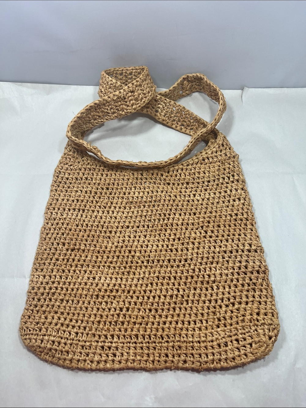 Helen Kaminski Woven raffia Tote in Natural Tan authentic